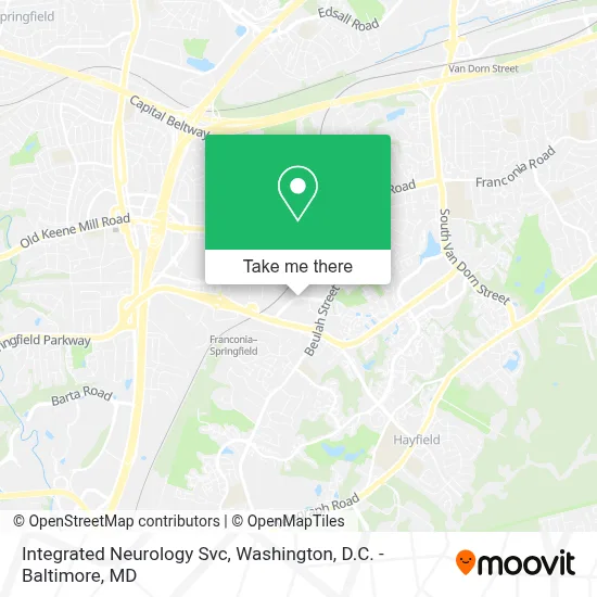 Integrated Neurology Svc map