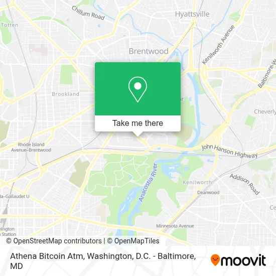 Athena Bitcoin Atm map