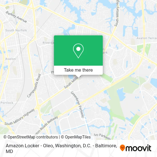 Amazon Locker - Oleo map