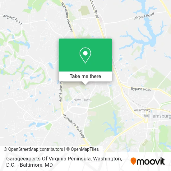 Garageexperts Of Virginia Peninsula map