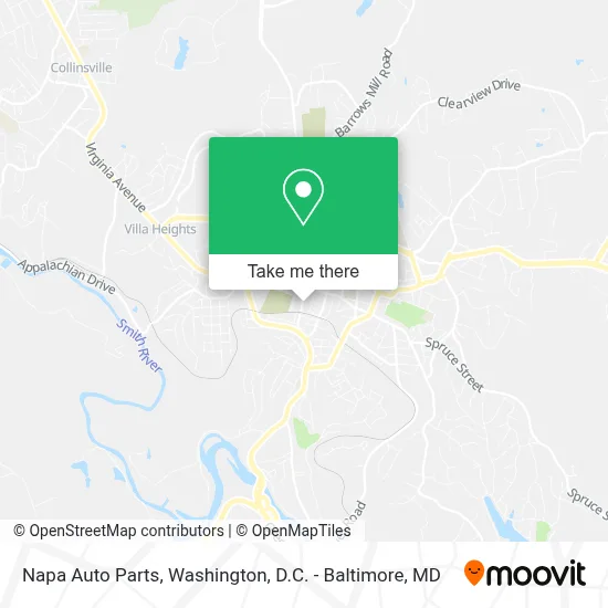 Napa Auto Parts map