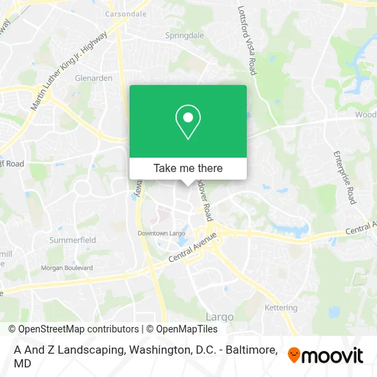 A And Z Landscaping map