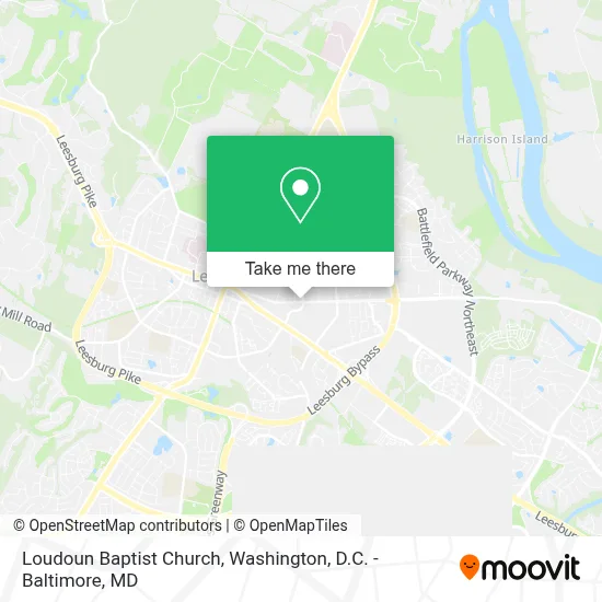 Loudoun Baptist Church map