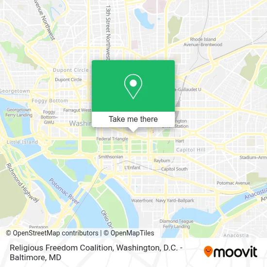 Religious Freedom Coalition map