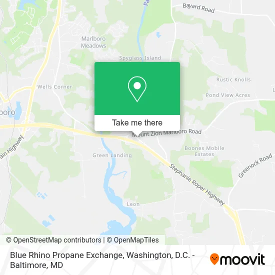 Blue Rhino Propane Exchange map