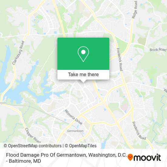 Flood Damage Pro Of Germantown map