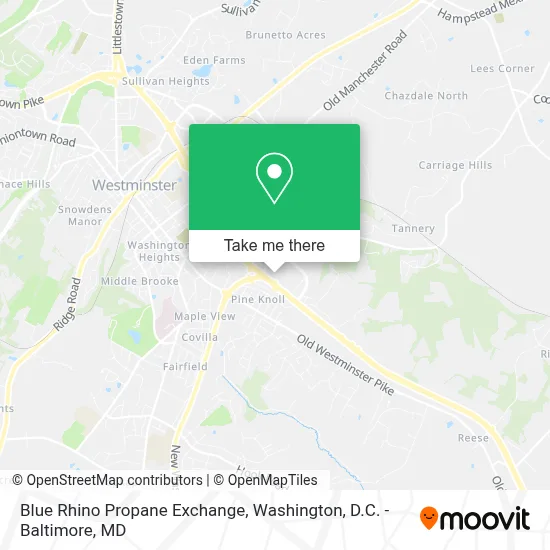 Blue Rhino Propane Exchange map