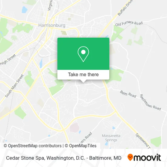 Cedar Stone Spa map