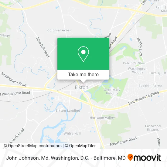 John Johnson, Md map