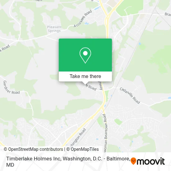 Timberlake Holmes Inc map