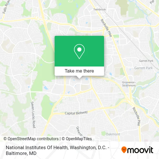 National Institutes Of Health map