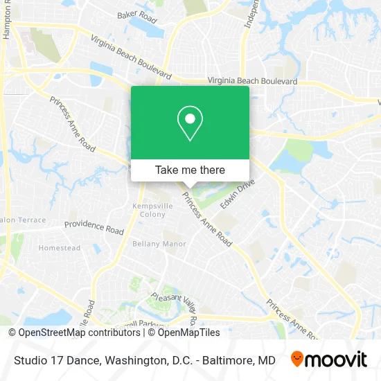Studio 17 Dance map
