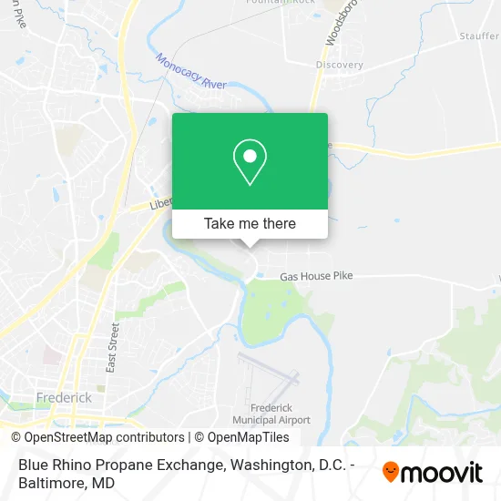 Blue Rhino Propane Exchange map