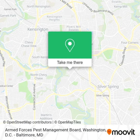 Armed Forces Pest Management Board map