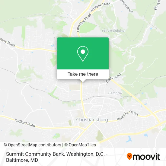 Summit Community Bank map