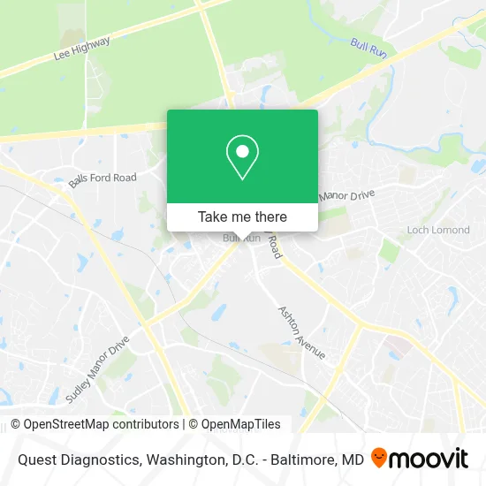 Quest Diagnostics map