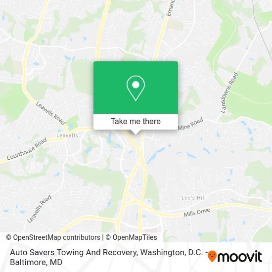 Auto Savers Towing And Recovery map