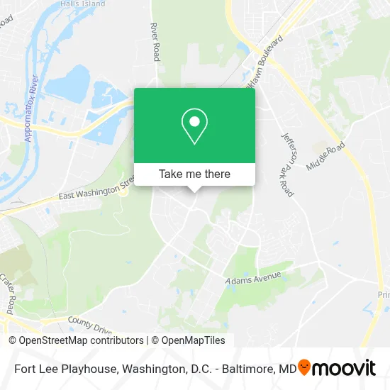 Fort Lee Playhouse map