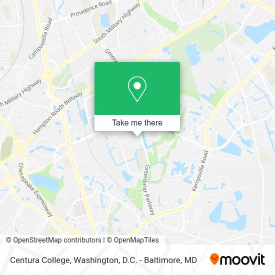 Centura College map