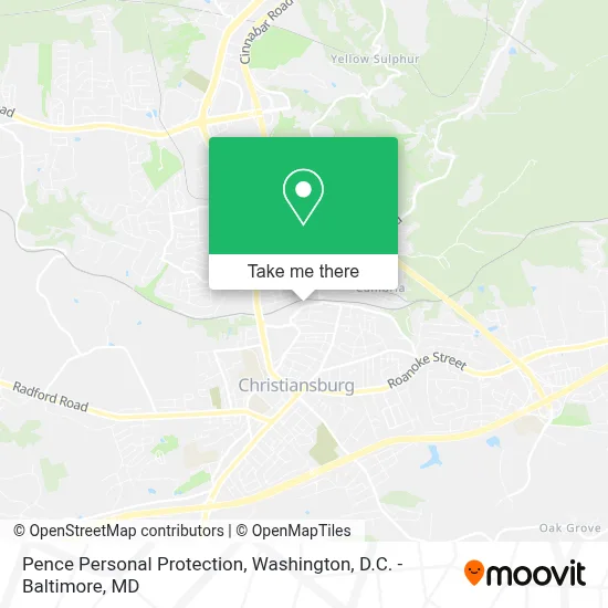 Pence Personal Protection map