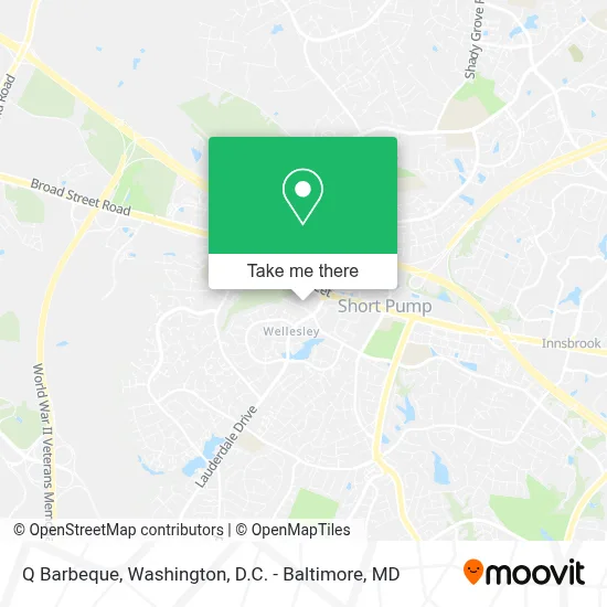 Q Barbeque map