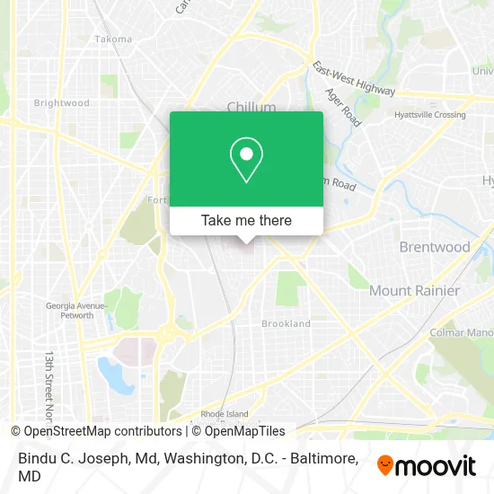 Bindu C. Joseph, Md map
