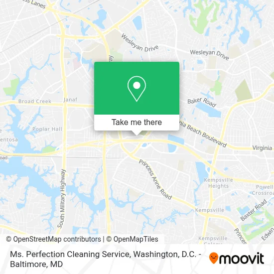 Ms. Perfection Cleaning Service map