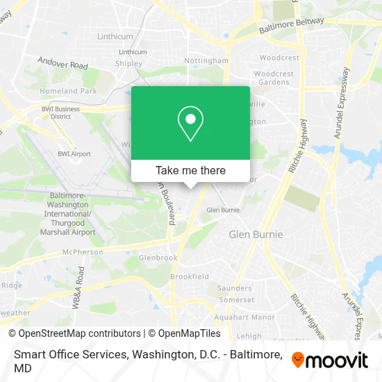 Smart Office Services map