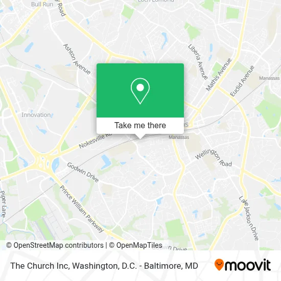 The Church Inc map