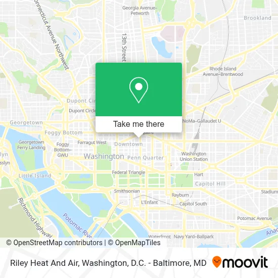 Riley Heat And Air map