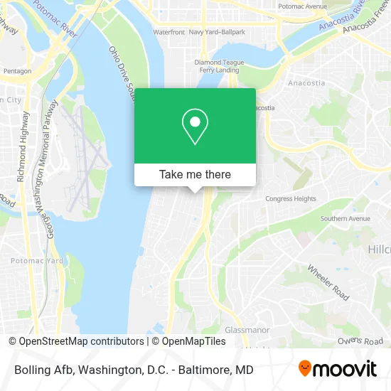 Bolling Afb map