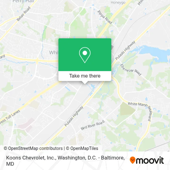 Koons Chevrolet, Inc. map