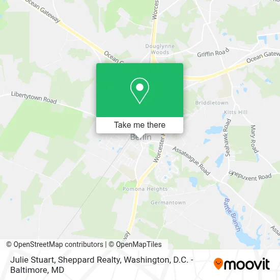 Julie Stuart, Sheppard Realty map