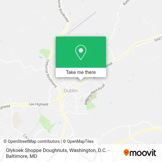 Olykoek Shoppe Doughnuts map