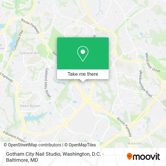 Gotham City Nail Studio map