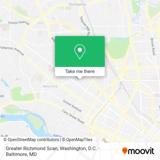 Greater Richmond Scan map