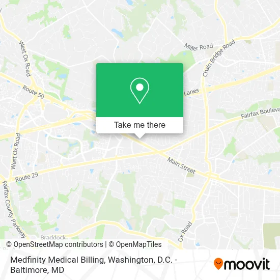 Medfinity Medical Billing map