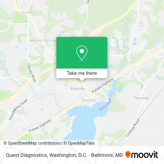 Quest Diagnostics map
