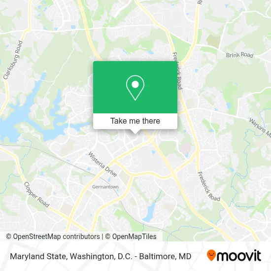 Maryland State map