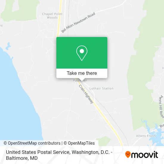 United States Postal Service map