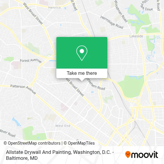 Allstate Drywall And Painting map