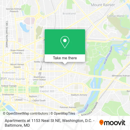 Apartments at 1153 Neal St NE map