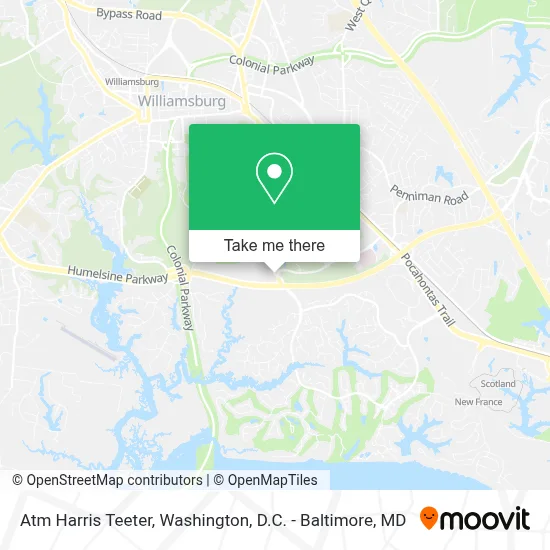 Atm Harris Teeter map