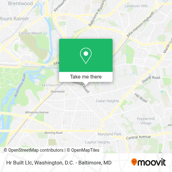 Hr Built Llc map
