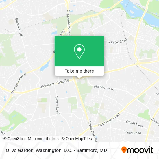 Olive Garden map