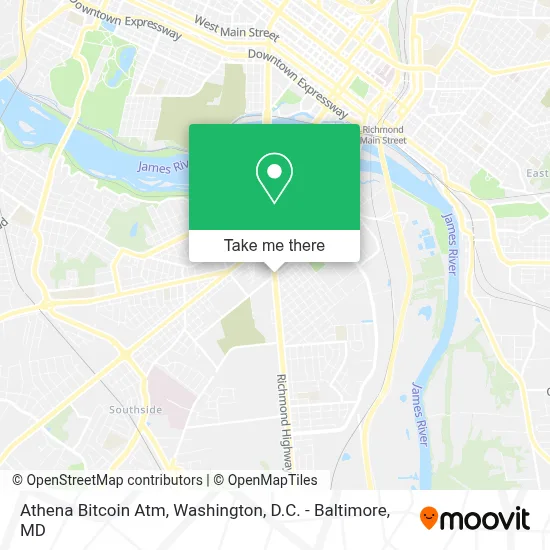 Athena Bitcoin Atm map