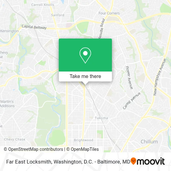 Far East Locksmith map