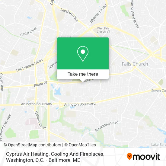 Cyprus Air Heating, Cooling And Fireplaces map