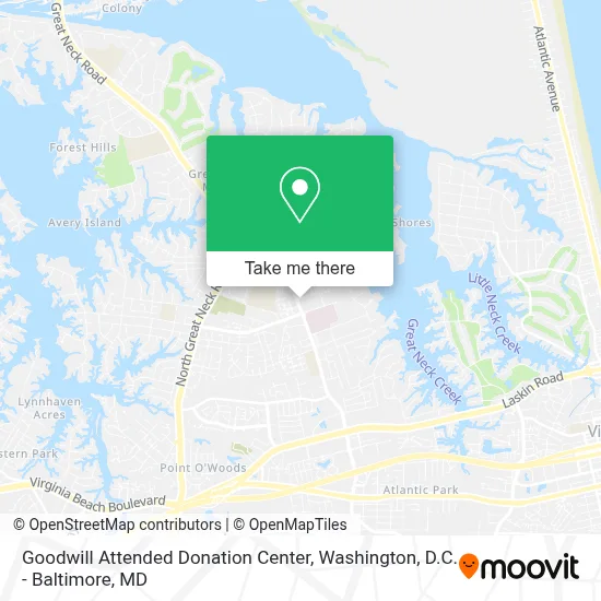 Goodwill Attended Donation Center map