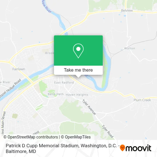 Patrick D Cupp Memorial Stadium map